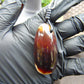 19 gr Teardrop Pendant Indonesian white Amber for Healing 25N75