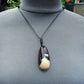 19 gr Teardrop Pendant Indonesian white Amber for Healing 25N75