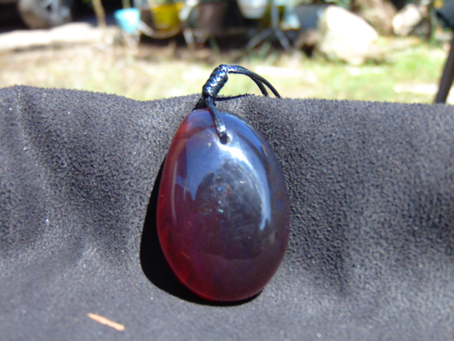 14 gram Pendant Indonesian Red Blue Amber for Healing 26Y210