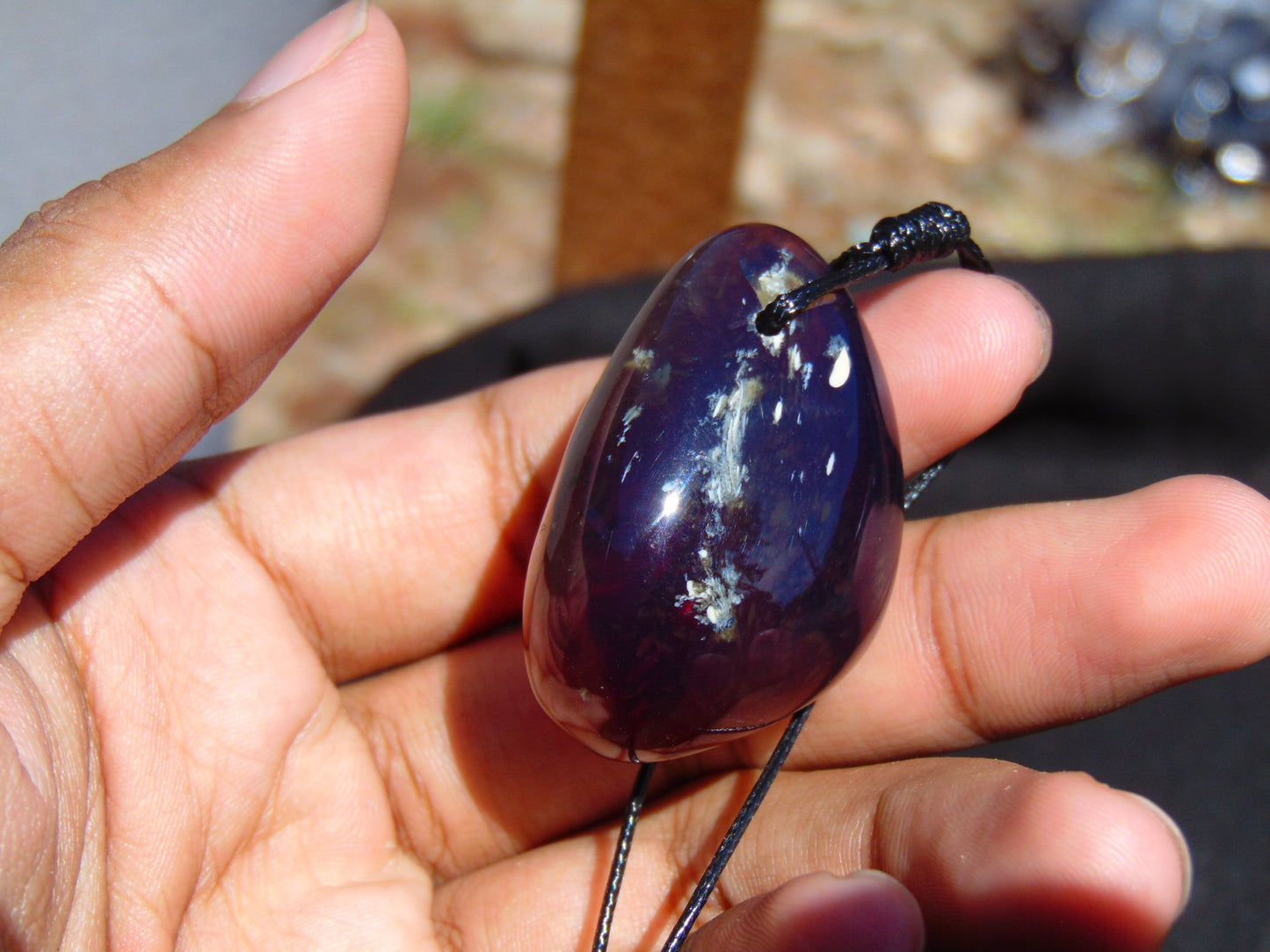 14 gram Pendant Indonesian Blue Amber for Healing 26N172