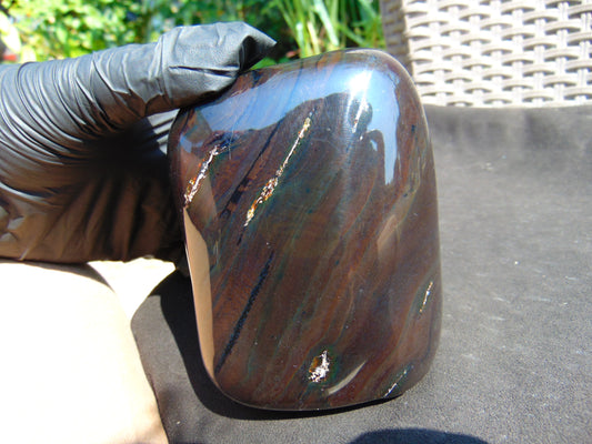 497 gr Shaped Square Polished Indonesian Dark Amber for Healing AR93
