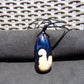 31 gr Teardrop Pendant Indonesian blue Amber for Healing 25N84