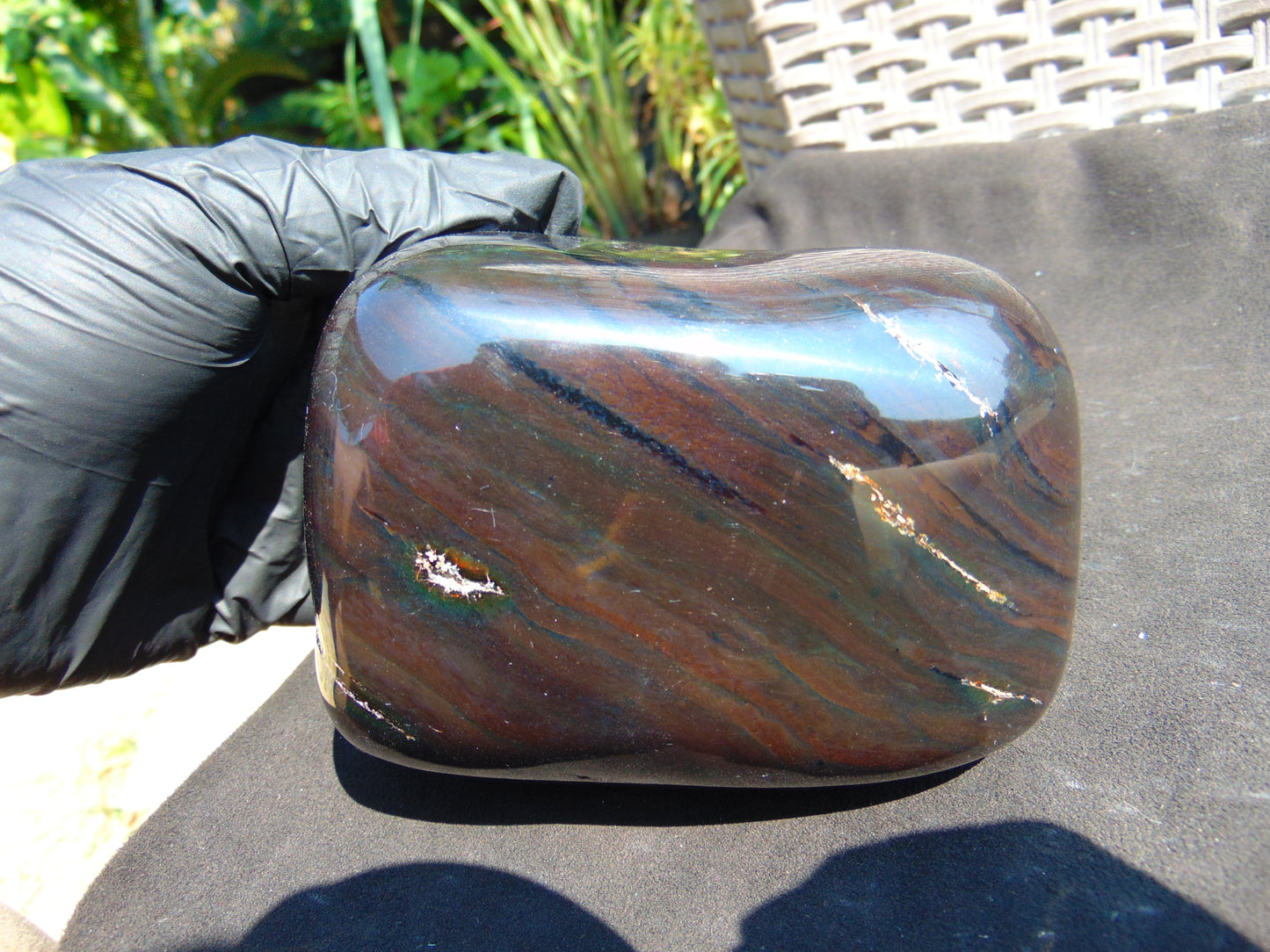 497 gr Shaped Square Polished Indonesian Dark Amber for Healing AR93
