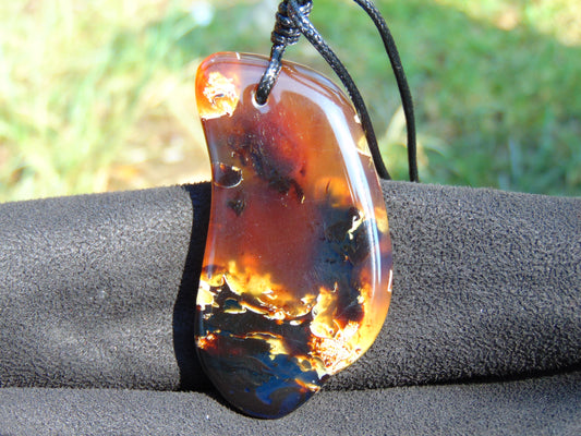 19 gram Pendant Indonesian Blue Amber for Healing 26N144