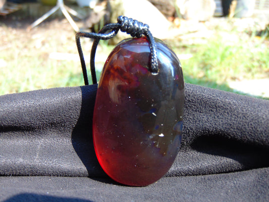 56 gram Big Pendant Indonesian Blue Amber for Healing 26A390