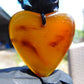 7 gr Heart Pendant Indonesian Amber for Healing 25A280