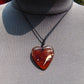 7 gr Heart Pendant Indonesian Amber for Healing 25A280