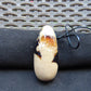 39 gr Teardrop Pendant Indonesian white Amber for Healing 25Y51