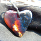 8 gr Heart Pendant Indonesian Red  Amber for Healing 25A256