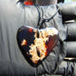 8 gr Heart Pendant Indonesian Red  Amber for Healing 25A256