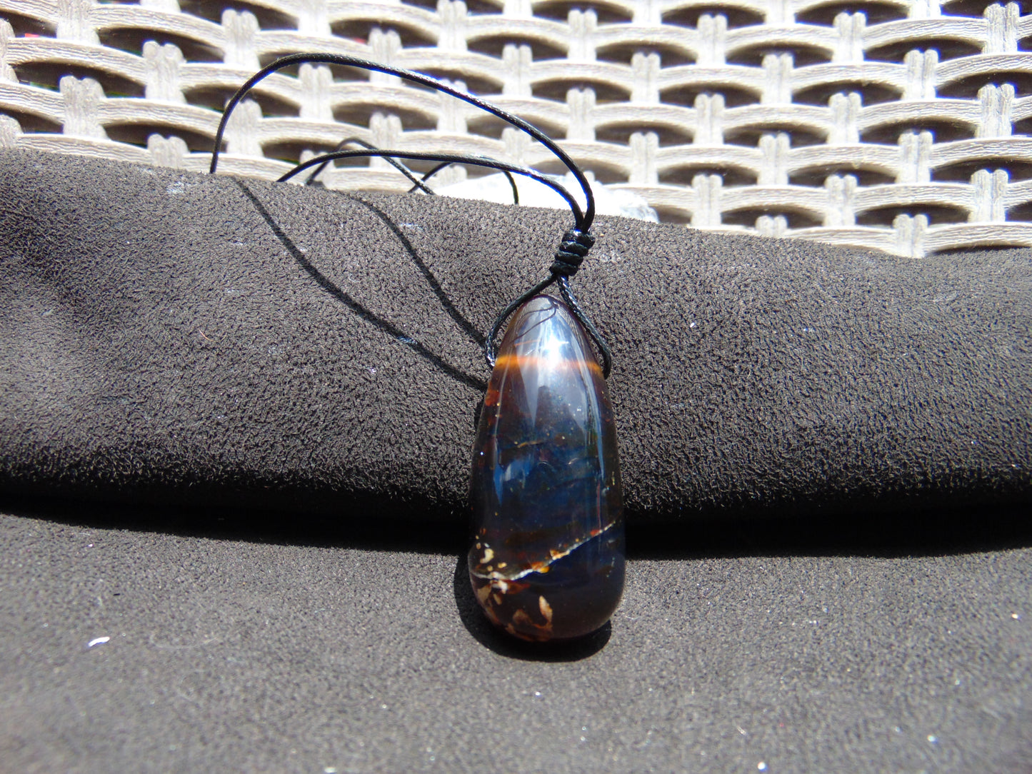 15 gr Teardrop Pendant Indonesian Amber for Healing 25A48