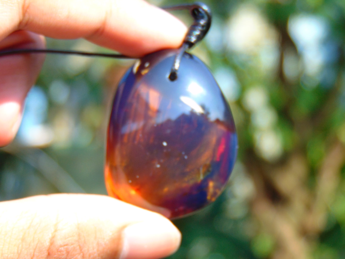16 gram Pendant Indonesian AAAAA Blue Amber for Healing 26Y220