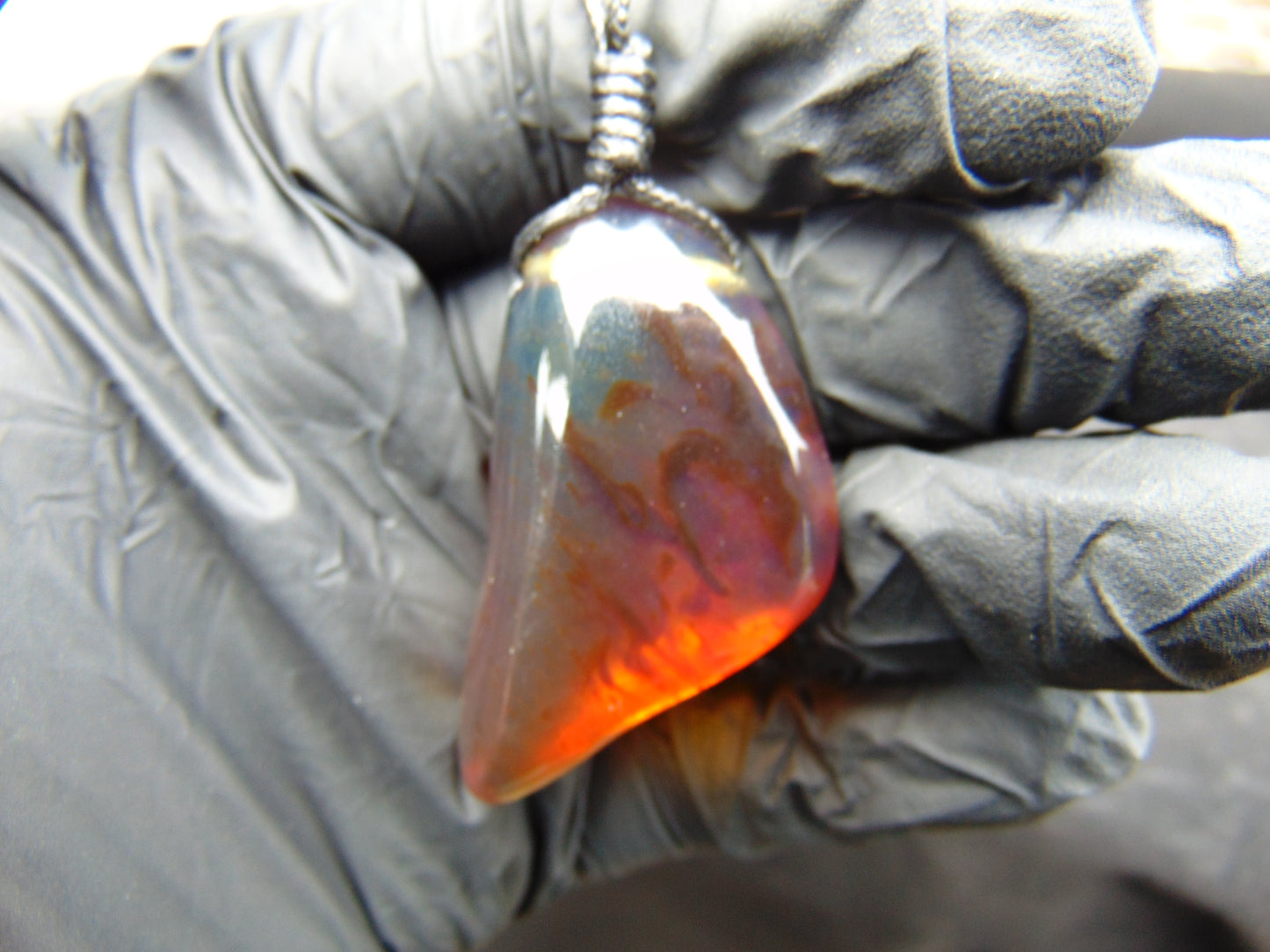 11 gram Pendant Indonesian Blue Amber for Healing PC29