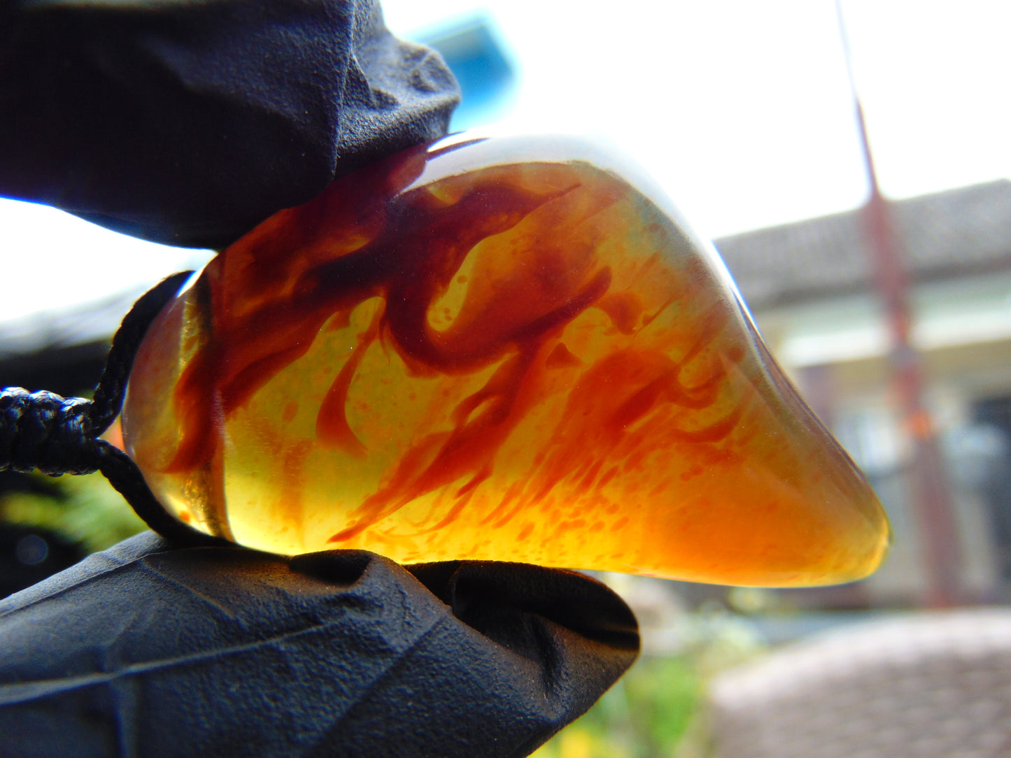 11 gram Pendant Indonesian Blue Amber for Healing PC29
