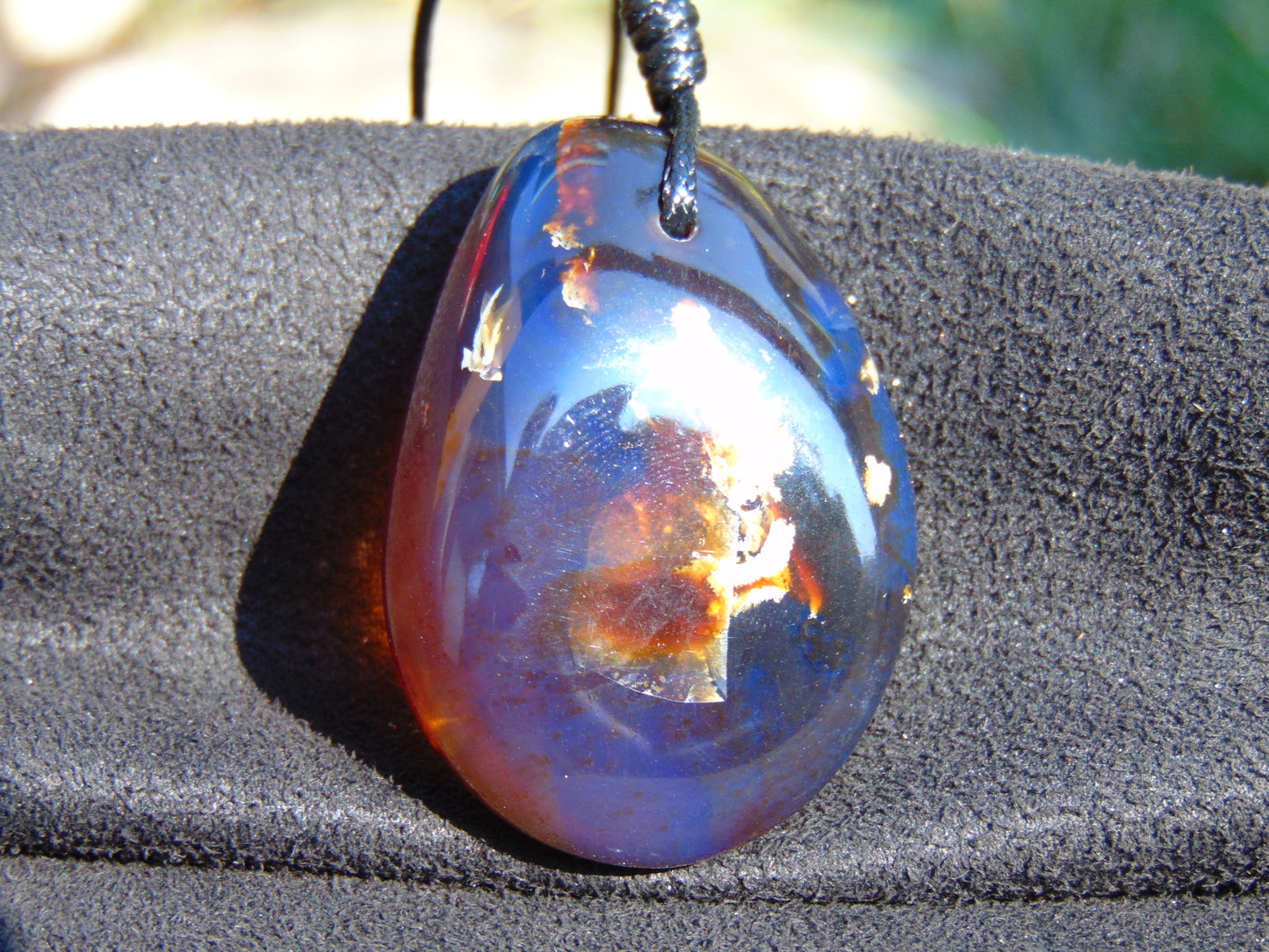 12 gram Pendant Indonesian Blue Amber for Healing 26Y188
