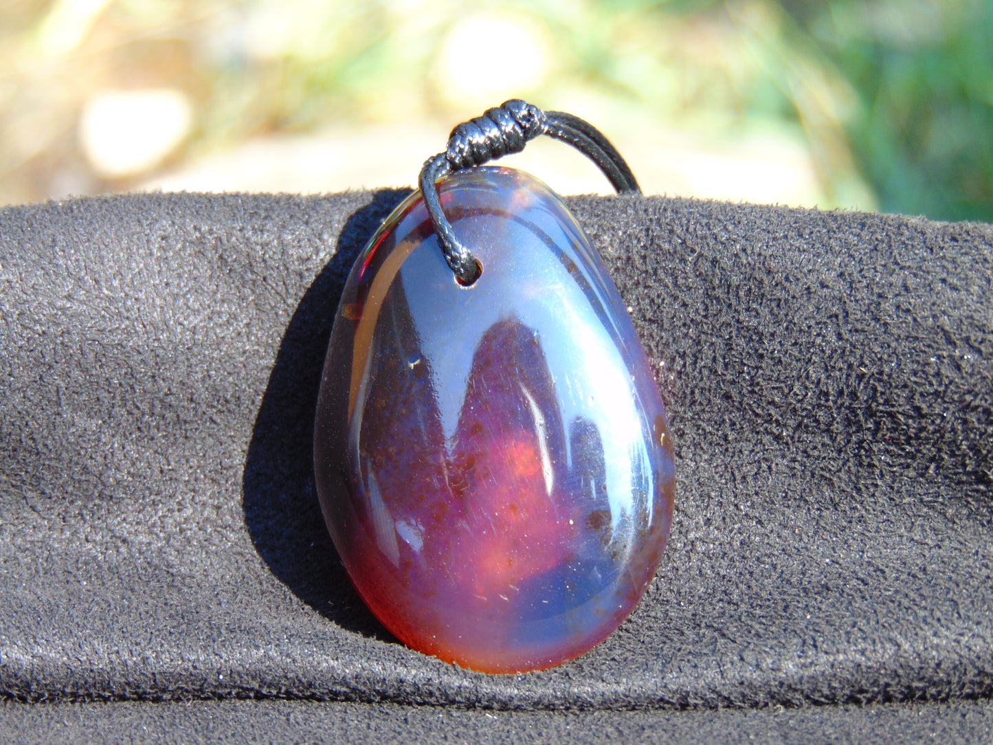 12 gram Pendant Indonesian Blue Amber for Healing 26Y188