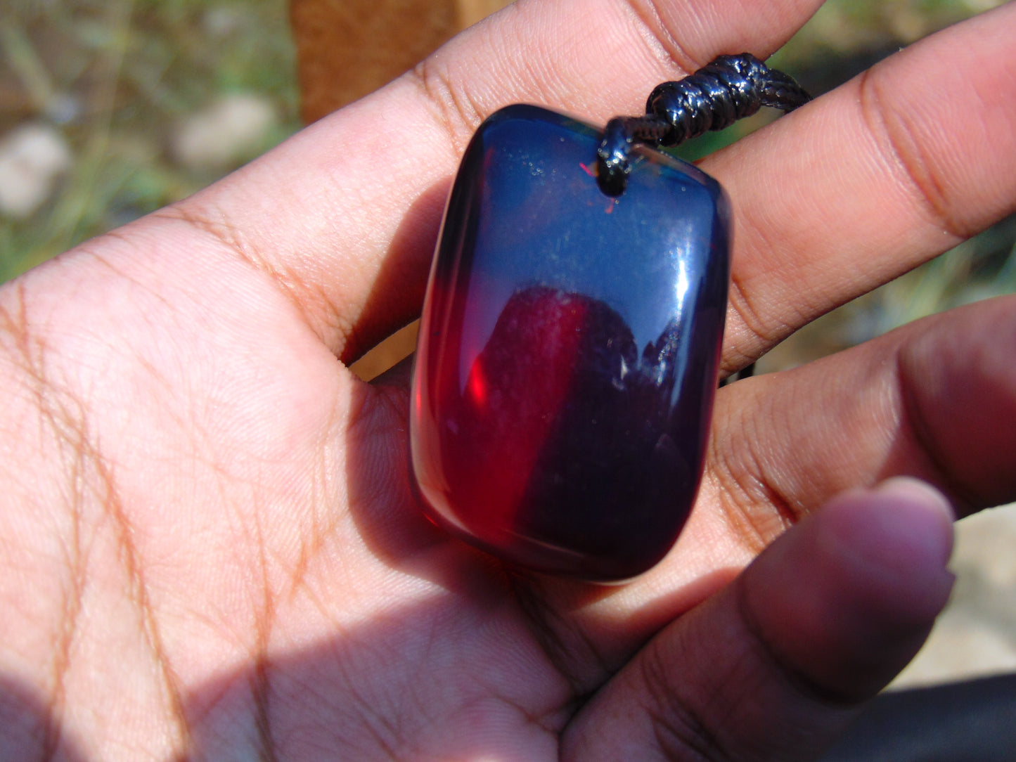 18 gram Pendant Indonesian AAA Blue Amber for Healing 26Y253