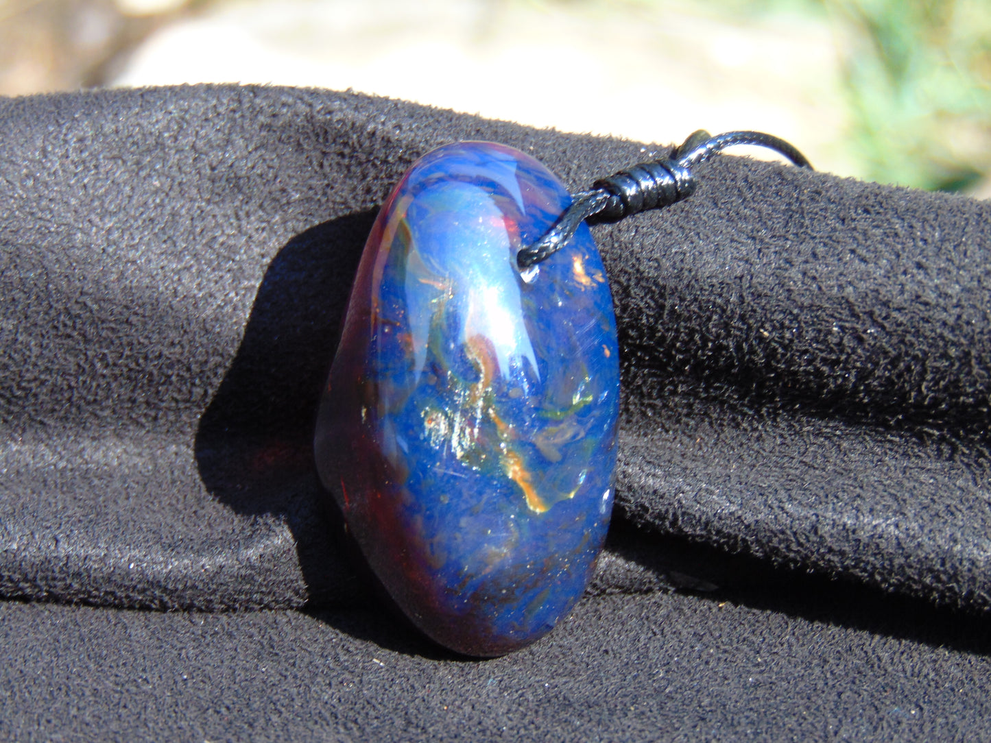 8 gram Pendant Indonesian AAAAA Blue Amber for Healing 26Y215