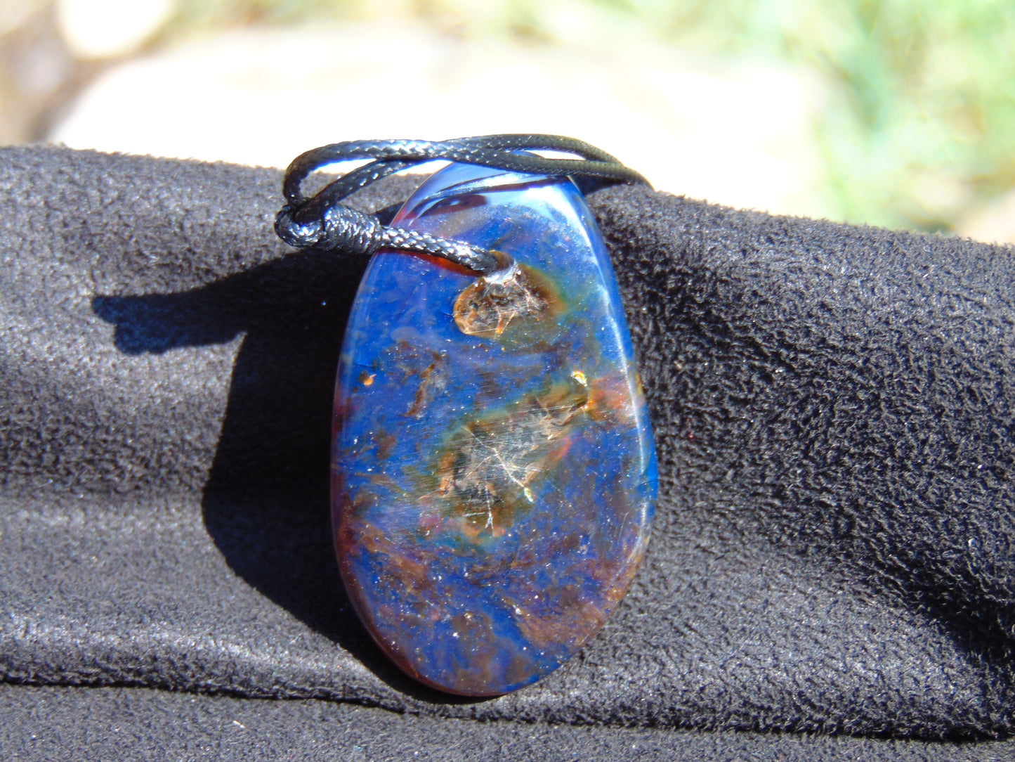 8 gram Pendant Indonesian AAAAA Blue Amber for Healing 26Y215