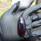 15 gr Teardrop Pendant Indonesian blue Amber for Healing 25A40