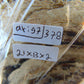 378 gram Slim Slab Polished 21x13x2 cm Indonesian Zebra White Amber for Healing AR97