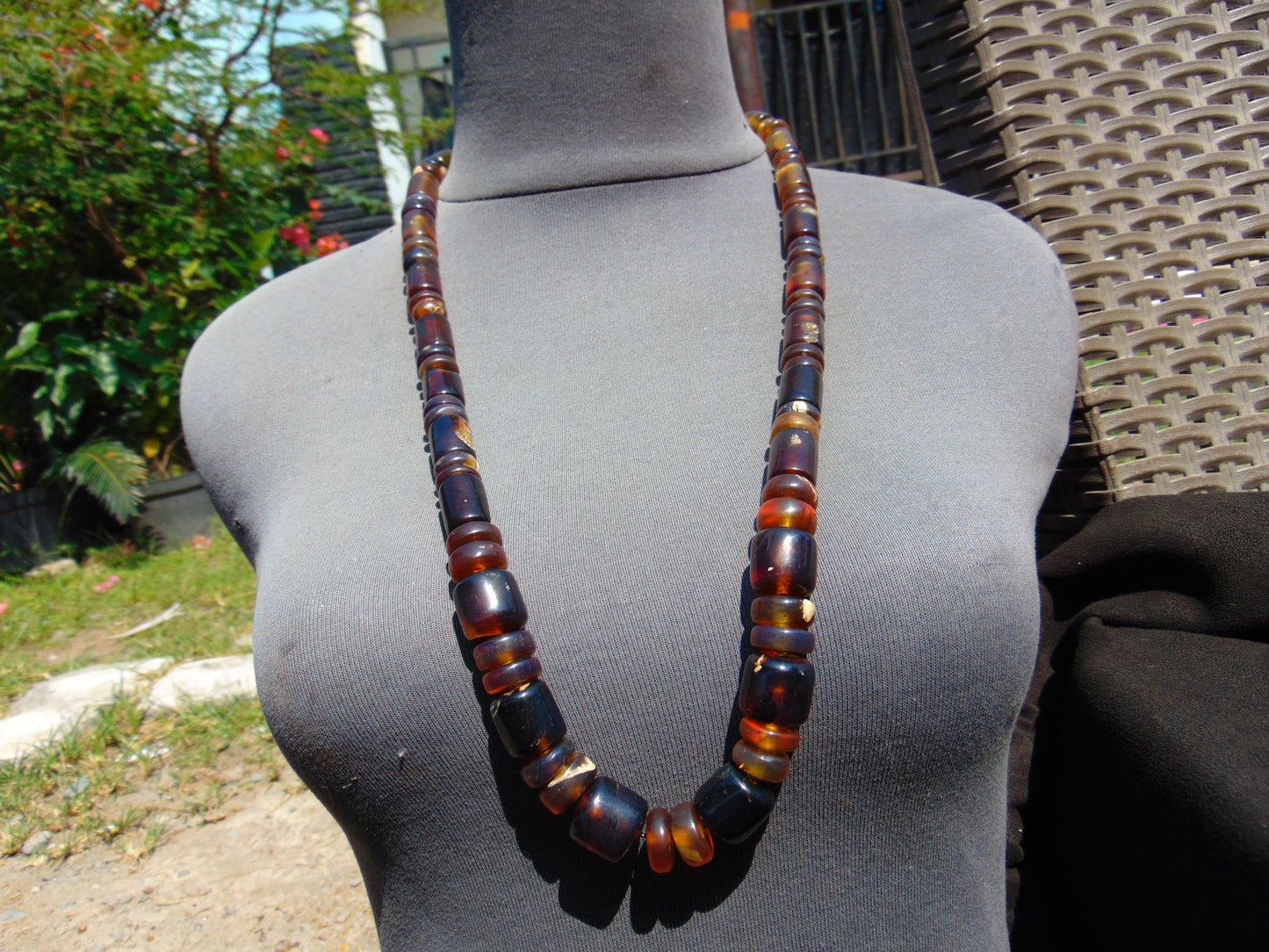 73 gram Small Beads Combination Necklace Indonesian Amber for Healing NK33