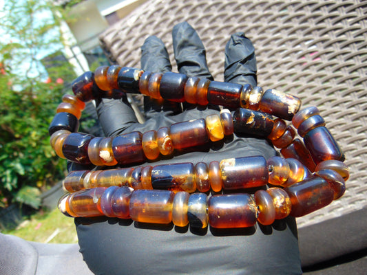 73 gram Small Beads Combination Necklace Indonesian Amber for Healing NK33