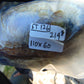 214 gr Shaped Rugby Indonesian Zebra White Amber for Healing ST126