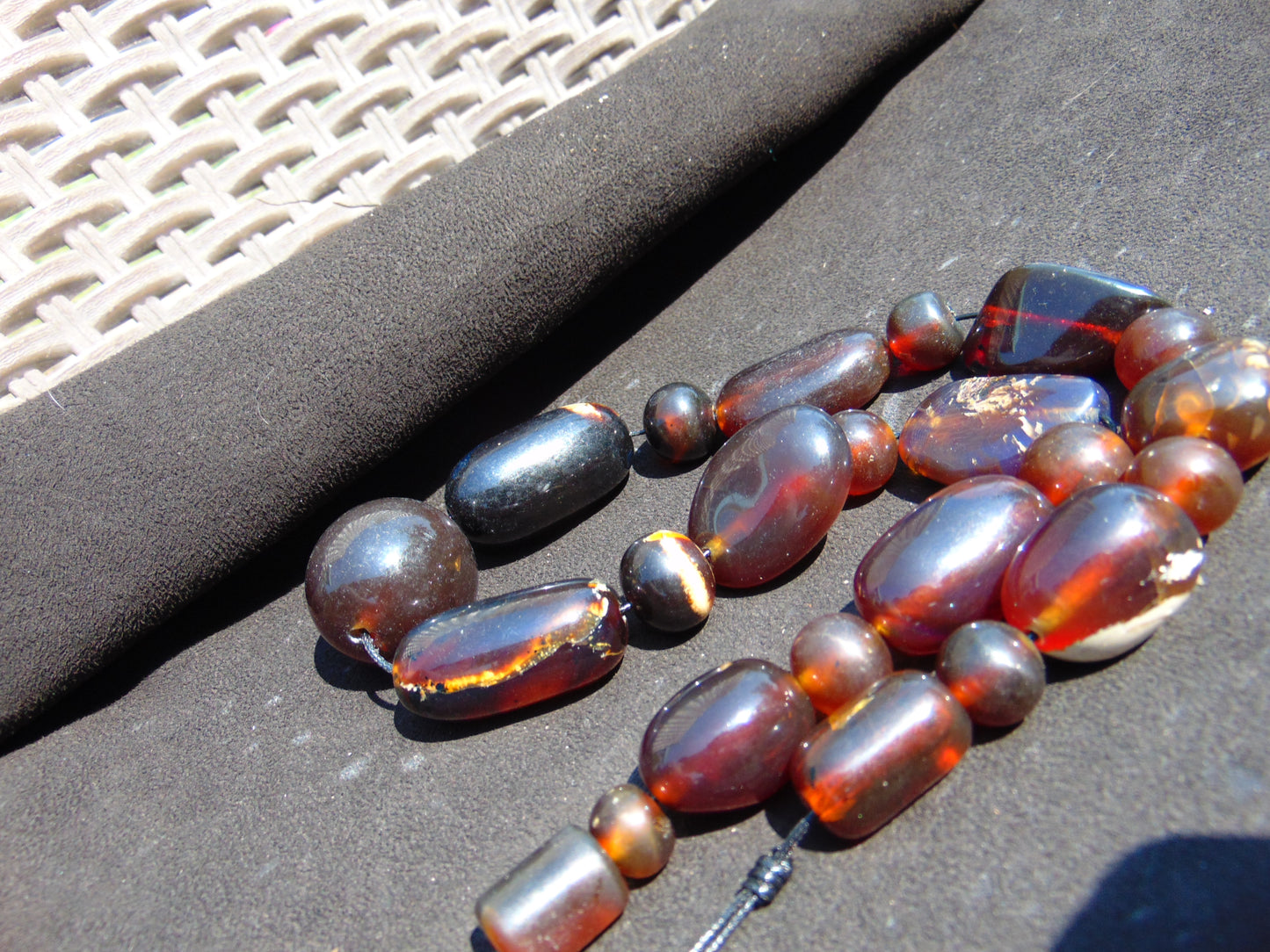 114 gram Small Beads Combination Necklace Indonesian Amber for Healing NK9