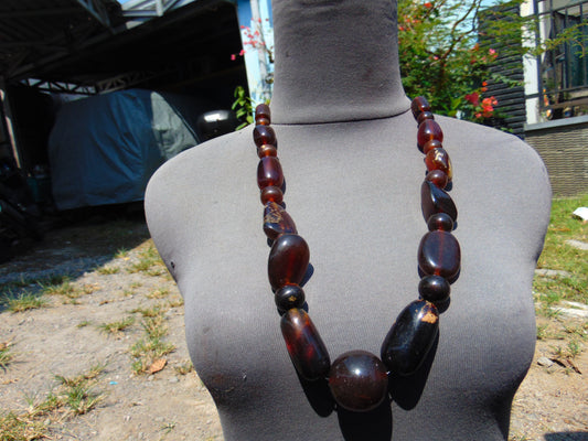 114 gram Small Beads Combination Necklace Indonesian Amber for Healing NK9