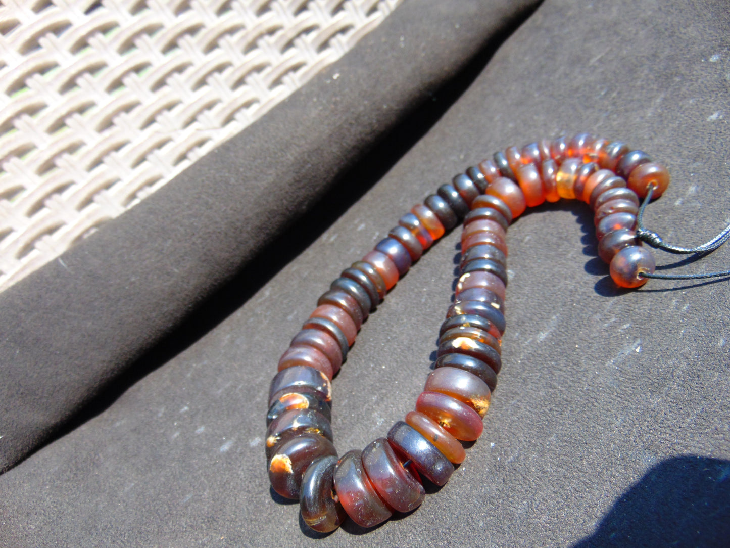 81 gram Small Beads Combination Necklace Indonesian Amber for Healing NE3A