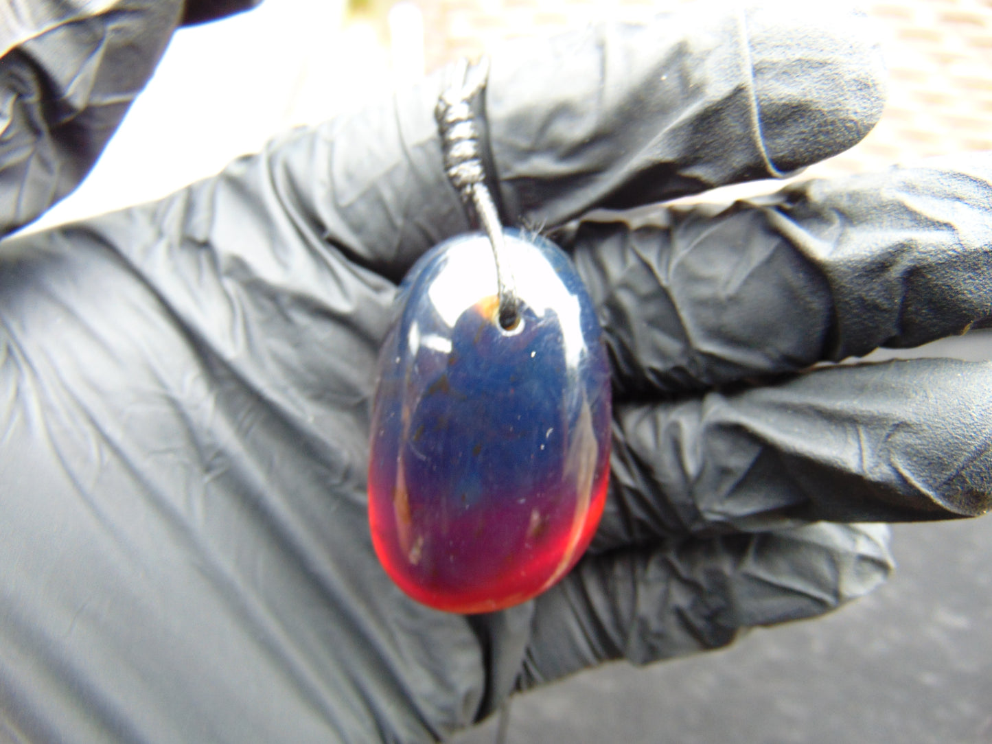 13 gram Pendant Indonesian Blue Amber for Healing PCN277