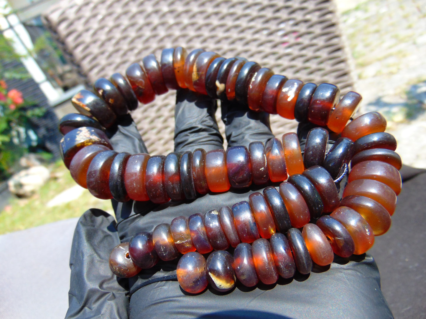 81 gram Small Beads Combination Necklace Indonesian Amber for Healing NE3A