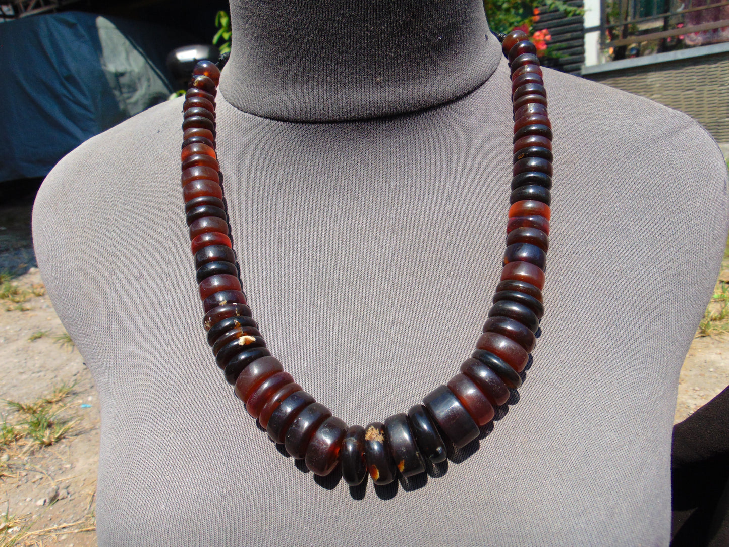 81 gram Small Beads Combination Necklace Indonesian Amber for Healing NE3A