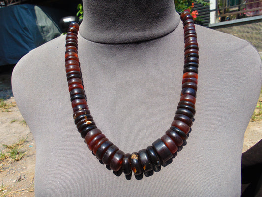 81 gram Small Beads Combination Necklace Indonesian Amber for Healing NE3A