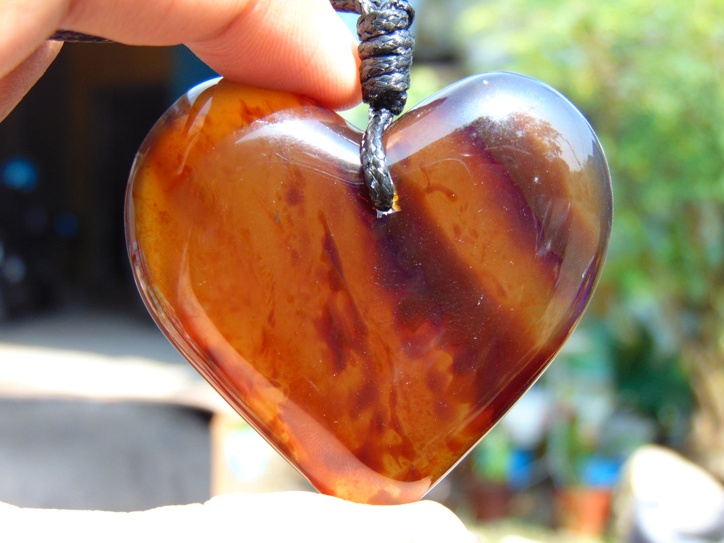 26 gr Heart Pendant Indonesian Amber for Healing 26N165