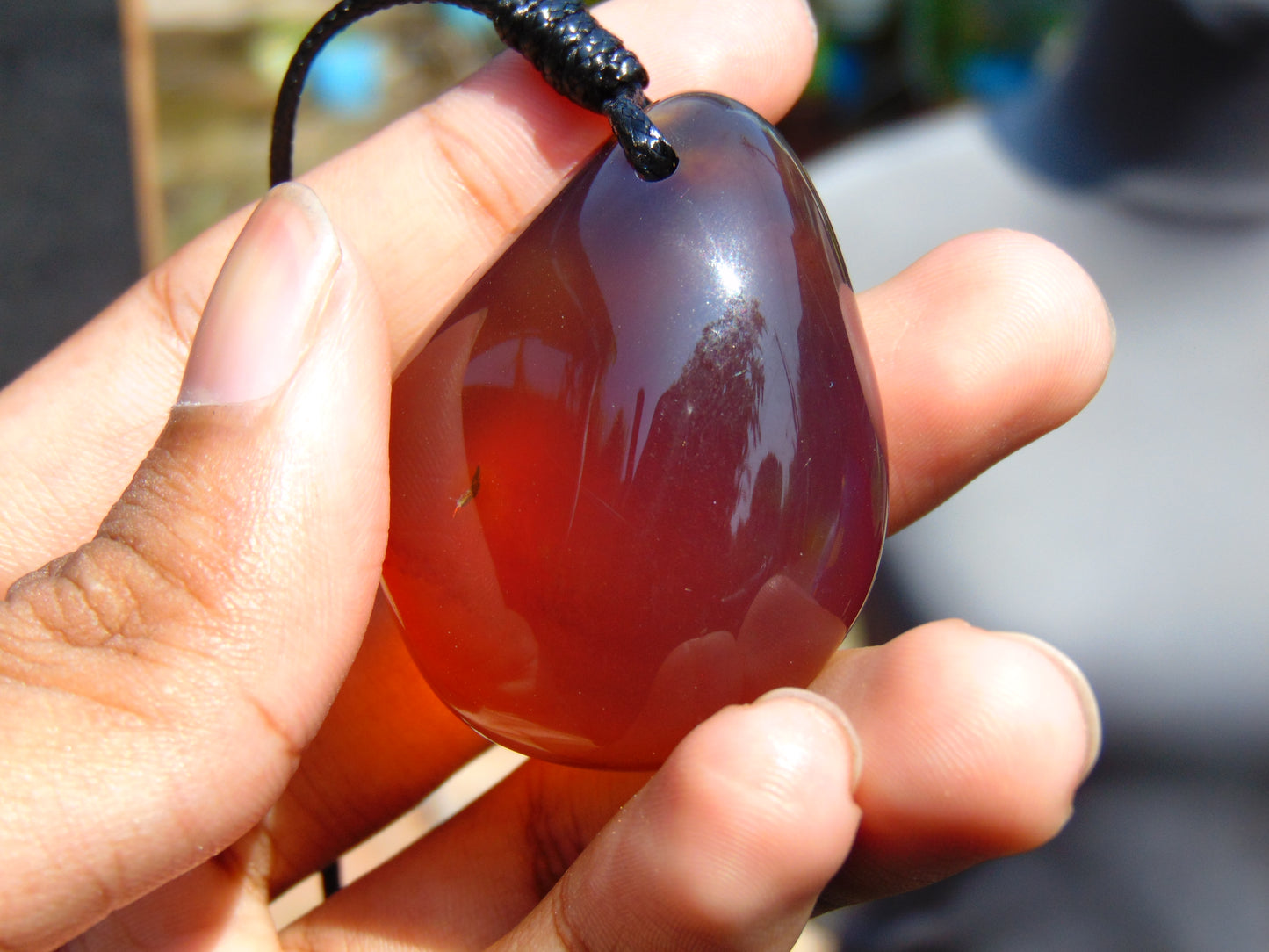 17 gram Pendant Indonesian Blue Amber for Healing 26N152