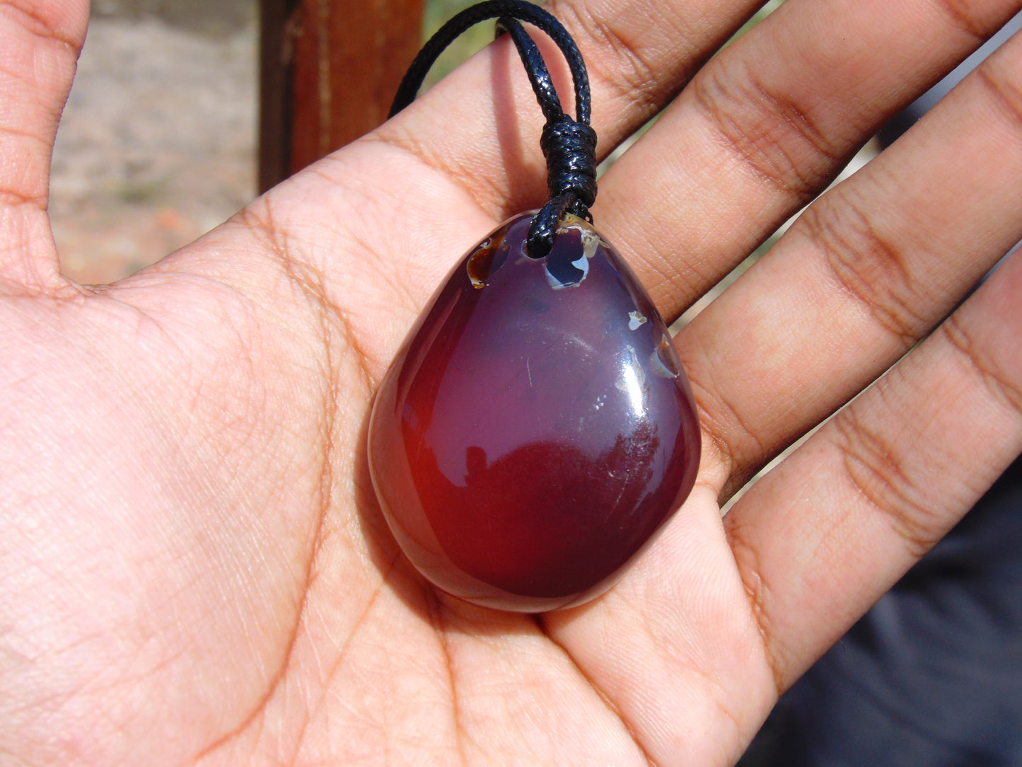 17 gram Pendant Indonesian Blue Amber for Healing 26N152