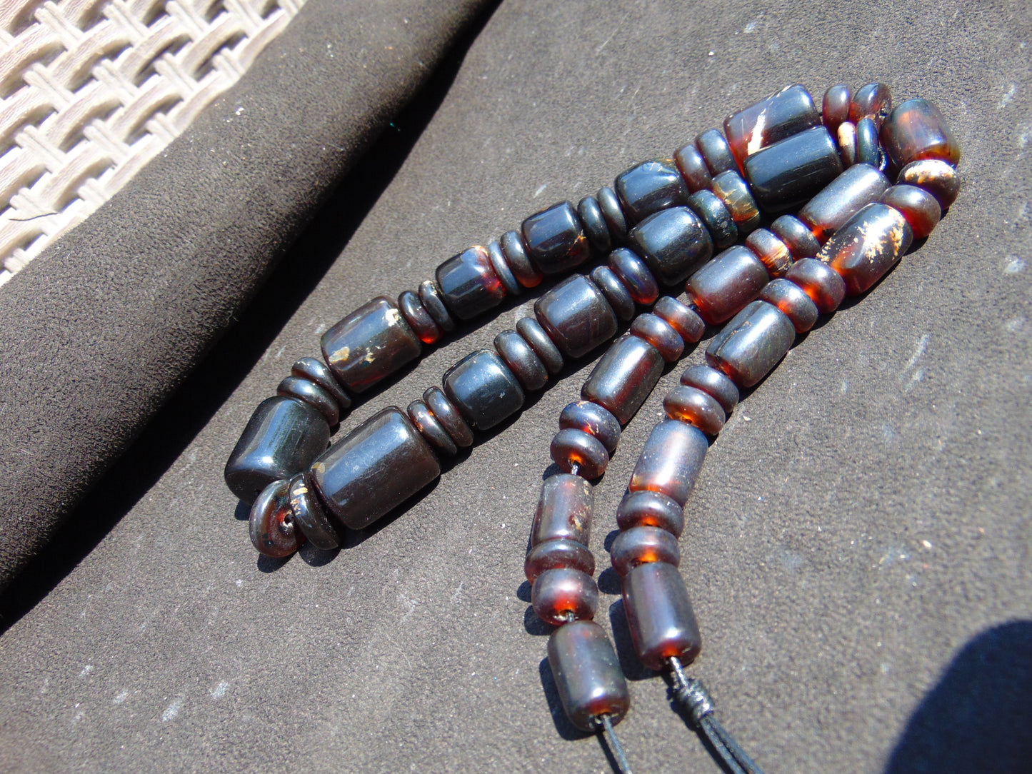 99 gram Small Beads Combination Necklace Indonesian Amber for Healing NK11