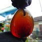 15 gram  Teardrop Pendant Indonesian Blue Amber for Healing PC84