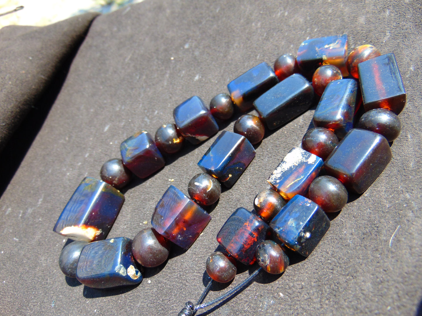 85 gram Small Beads Combination Necklace Indonesian Amber for Healing NK16