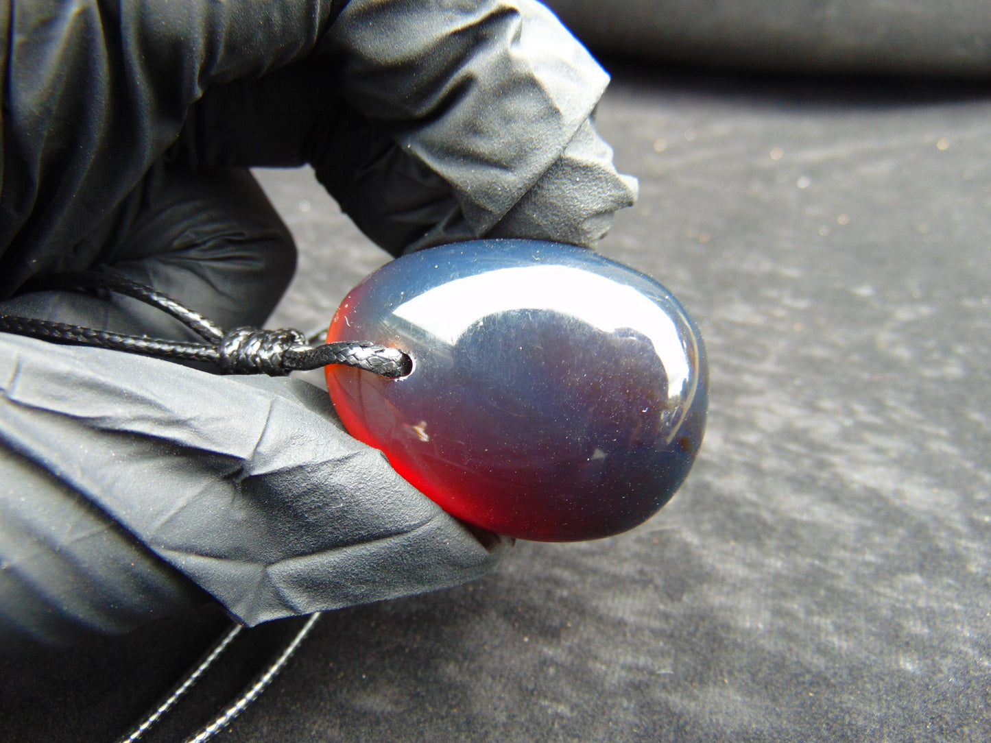 15 gram  Teardrop Pendant Indonesian Blue Amber for Healing PC84