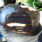 370 gr Shaped Square Polished Indonesian Mushroom Inclusion Dark Blue Amber for Healing AR96