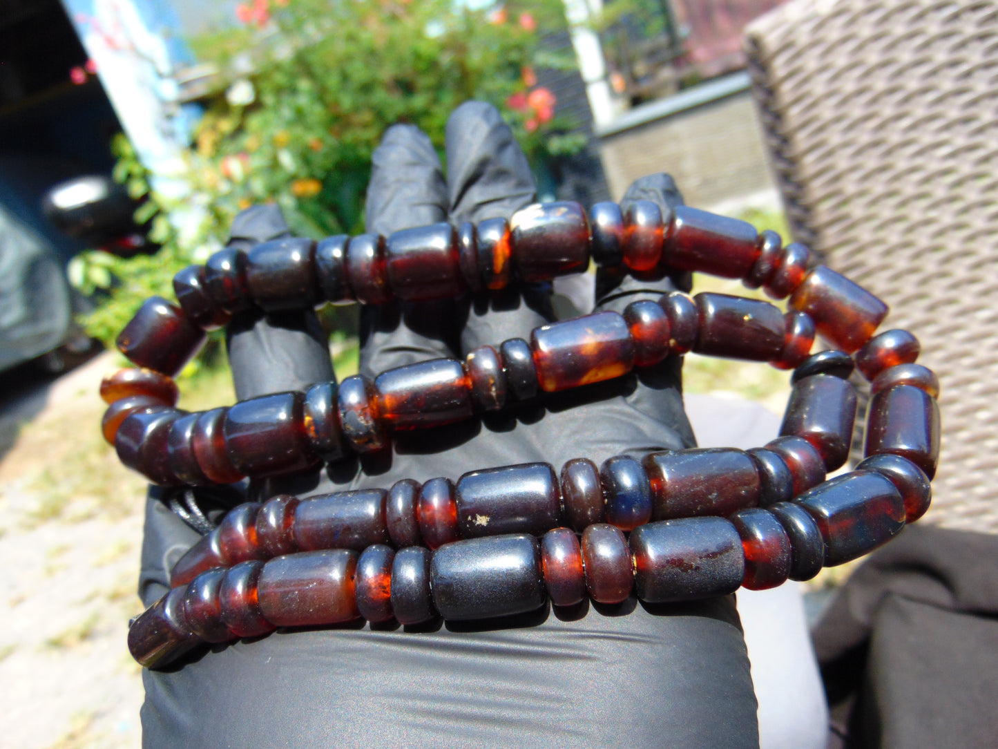 71 gram Small Beads Combination Necklace Indonesian Amber for Healing NK22