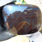 370 gr Shaped Square Polished Indonesian Mushroom Inclusion Dark Blue Amber for Healing AR96