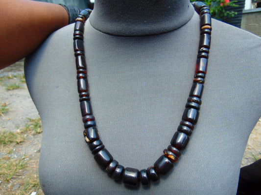 71 gram Small Beads Combination Necklace Indonesian Amber for Healing NK22