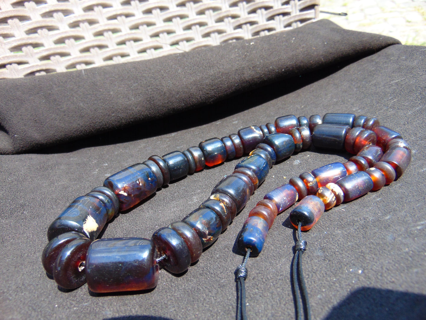 108 gram Small Beads Combination Necklace Indonesian Amber for Healing NK7