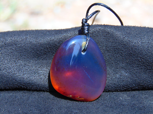 9 gram Pendant Indonesian Blue Amber for Healing 26Y216