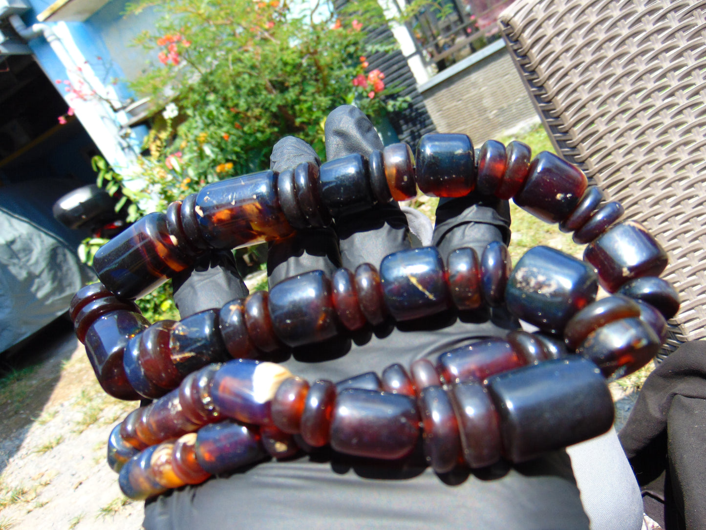 108 gram Small Beads Combination Necklace Indonesian Amber for Healing NK7