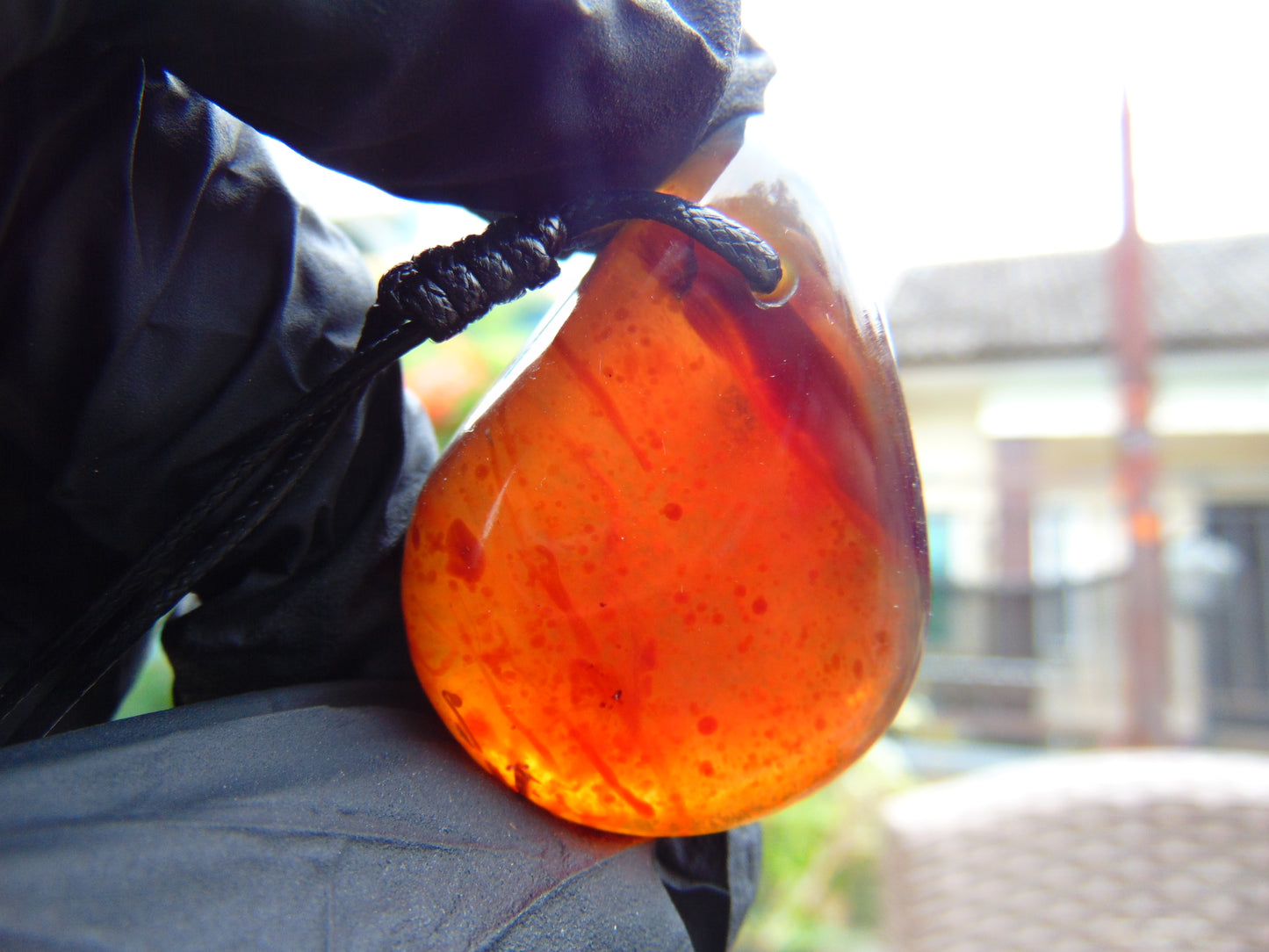 13 gram Pendant Indonesian Blue Amber for Healing PCA994